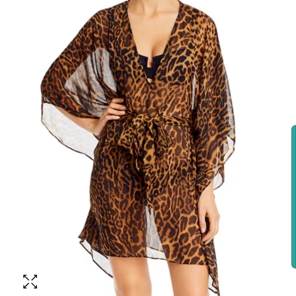 NWOT - Ralph Lauren Leopard Swim Coverup